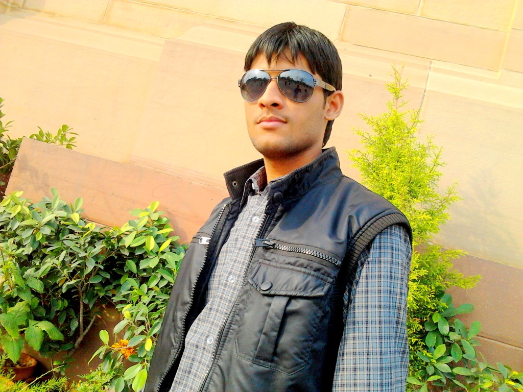Anshu Dikshant at India Gate, New Delhi