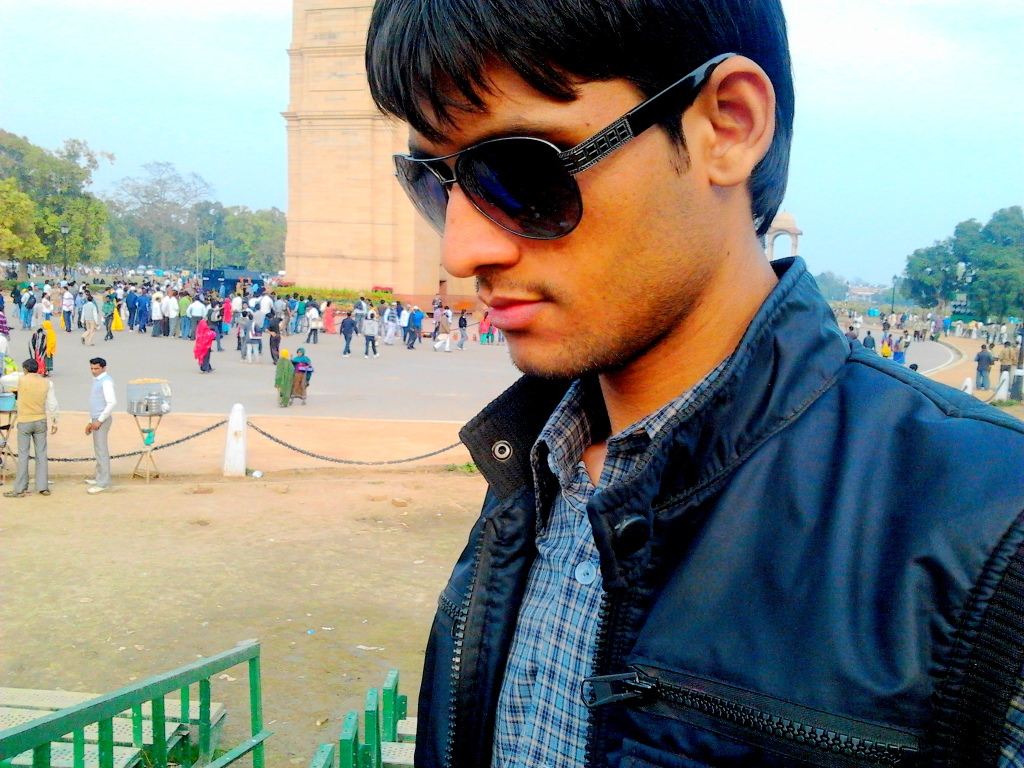 Anshu Dikshant at India Gate, New Delhi